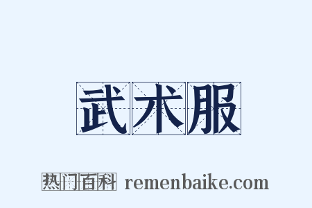 武术服是什么意思的图片